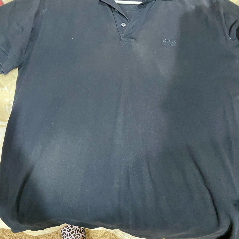BOSS Men's Black Polo Shirt